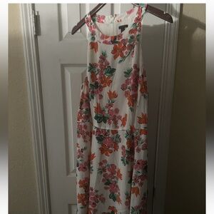 Ann Taylor Floral Sleeveless Maxi Dress
